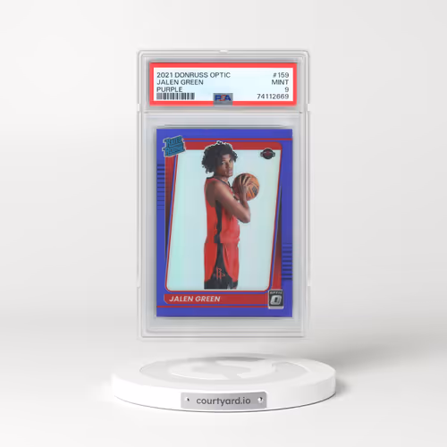2021 Panini Donruss Optic #159 Jalen Green - Purple (PSA 9 MINT)