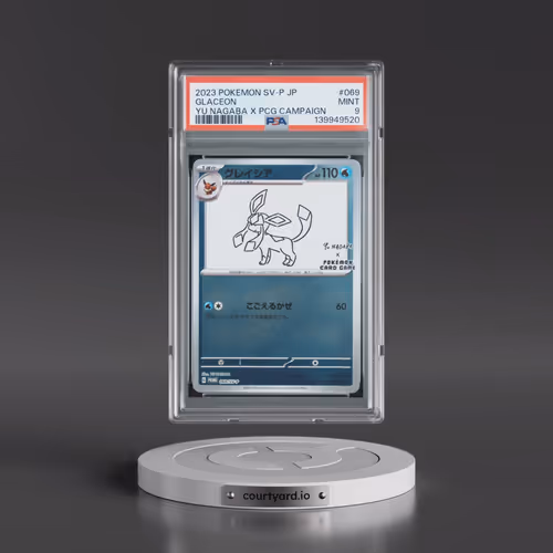 2023 Pokémon SV-P Promo #069 Glaceon - YU Nagaba X Pokemon Card Game Campaign (PSA 9 MINT)