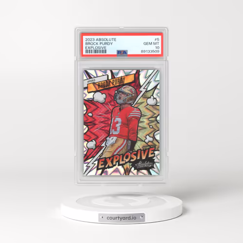 2023 Panini Absolute Explosive #5 Brock Purdy (PSA 10 GEM MINT)