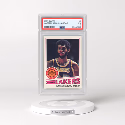 1977 Topps #1 Kareem Abdul-Jabbar (PSA 5 EX)