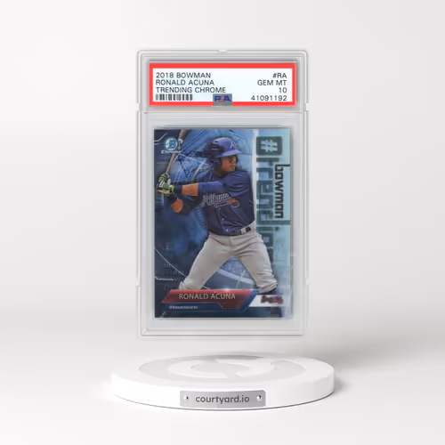 2018 Bowman Trending Chrome #RA Ronald Acuna (PSA 10 GEM MINT)