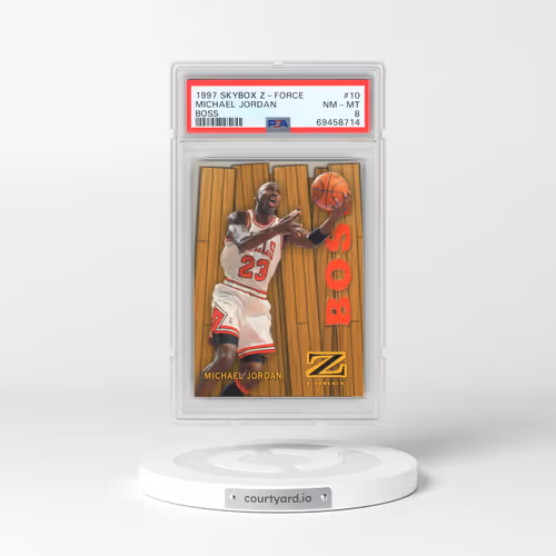 1997 Skybox Z-Force Boss #10 Michael Jordan (PSA 8 NM-MT)