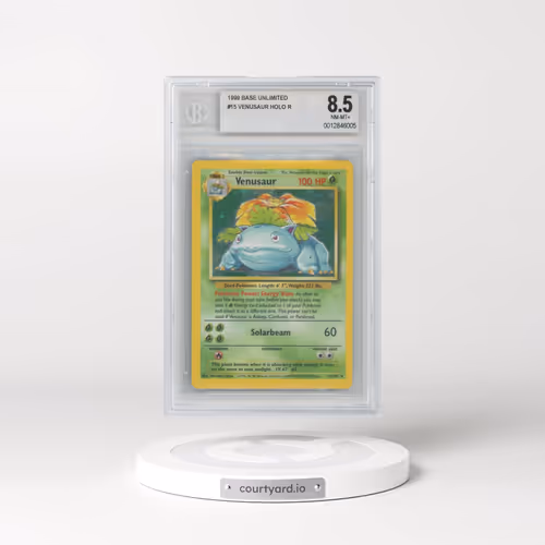 1999 Base Set #15 Venusaur - Holo (BGS 8.5 NM-MT+)