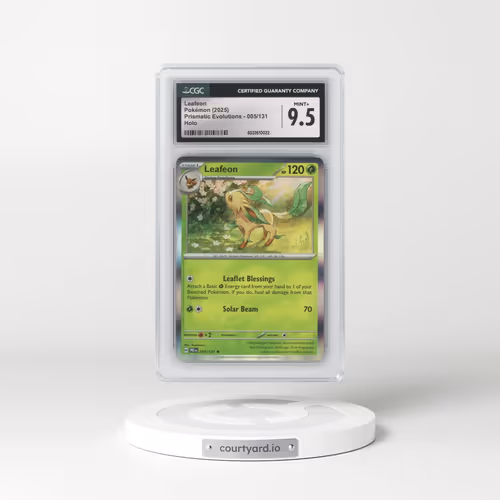 2025 Prismatic Evolutions - PRE EN #005/131 Leafeon - Holo (CGC 9.5 MINT+)