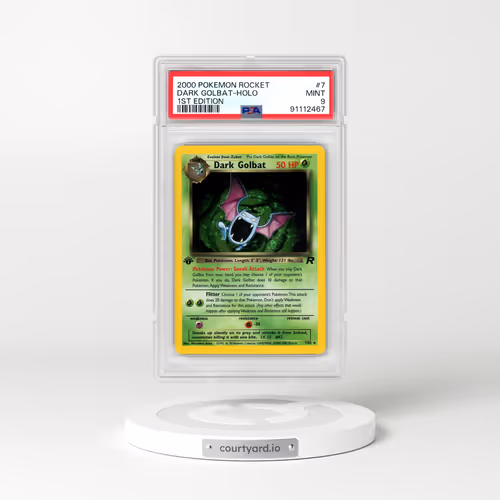 2000 Pokémon Rocket #7 Dark Golbat - 1st Edition Holo (PSA 9 MINT)