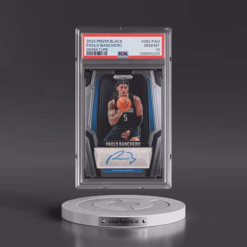 2024 Panini Prizm Black Signatures #SIG-PAO Paolo Banchero (PSA 10 GEM MINT)