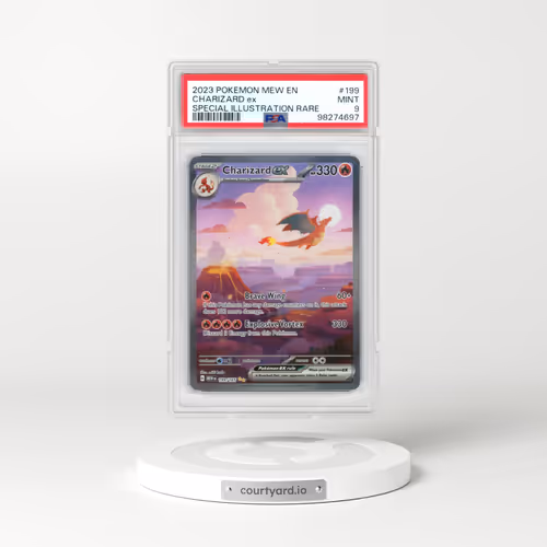 2023 Pokémon Mew EN-151 #199 Charizard EX - Holo Special Illustration Rare (PSA 9 MINT)