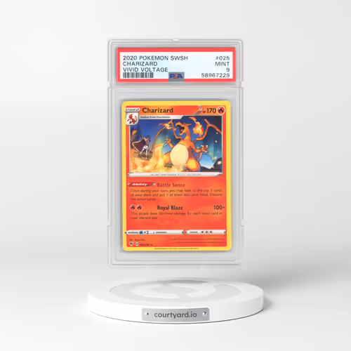 2020 Pokémon Sword & Shield Vivid Voltage #025 Charizard (PSA 9 MINT)