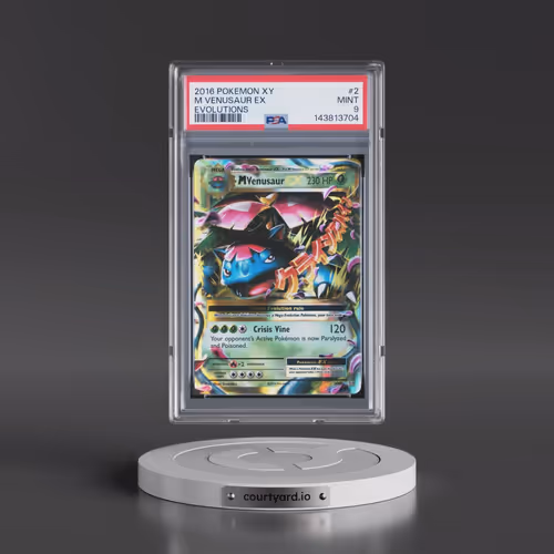 2016 Pokémon XY Evolutions #2 M Venusaur EX - Holo (PSA 9 MINT)