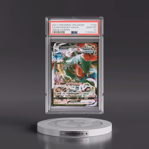 2021 Pokémon Sword & Shield Vmax Climax #120 Rayquaza Vmax - Full Art (PSA 10 GEM MINT)