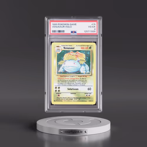 1999 Pokémon Game #15 Venusaur - Holo (PSA 4 VG-EX)