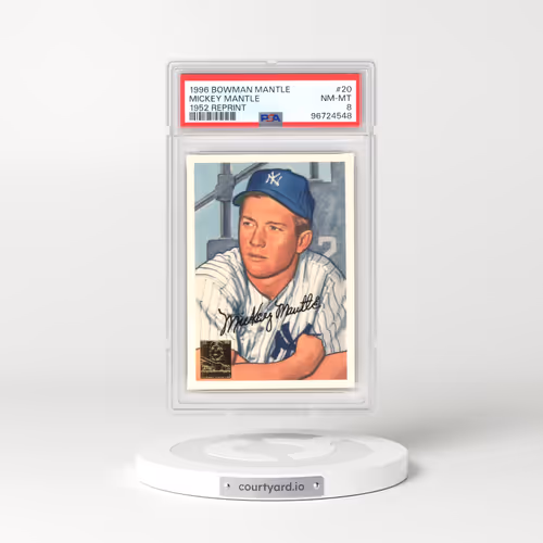 1996 Bowman Mantle 1952 Reprint #20 Mickey Mantle (PSA 8 NM-MT)