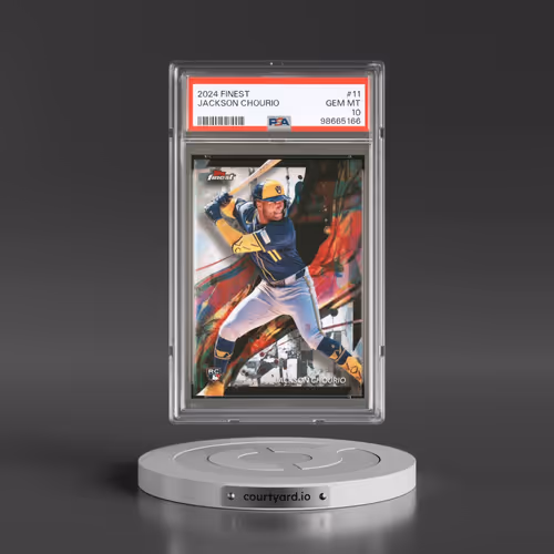 2024 Topps Finest #11 Jackson Chourio (PSA 10 GEM MINT)