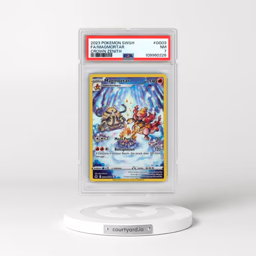 2023 Pokémon Sword and Shield Crown Zenith #GG03 Magmortar - Full Art (PSA 7 NM)