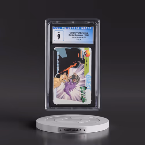 1998 Anime Series #136 Golem Vs Nidoking - Part 4 (CGC 9 MINT)