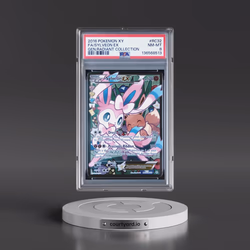 2016 Pokémon XY Generations Radiant Collection #RC32 Sylveon EX - Holo Full Art (PSA 8 NM-MT)