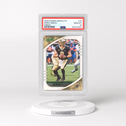 2020 Panini Absolute #72 Drew Brees - Green (PSA 10 GEM MINT)
