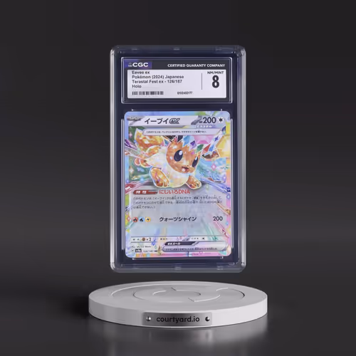 2024 Pokémon Sv8a-Terastal Fest EX #126 Eevee EX - Holo (CGC 8 NM-MT)