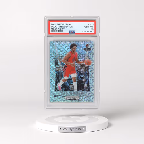 2023 Panini Prizm Deca #213 Scoot Henderson - Mojo Prizm (PSA 10 GEM MINT)