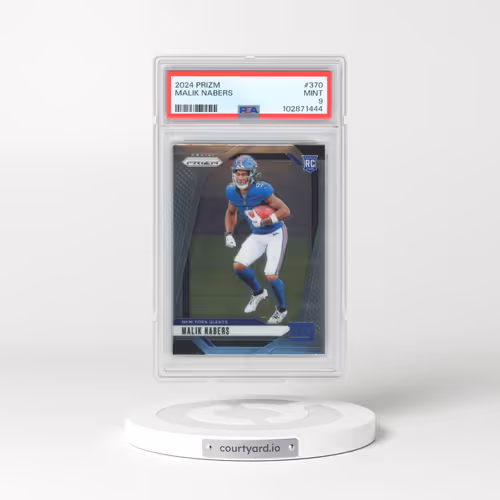 2024 Panini Prizm #370 Malik Nabers (PSA 9 MINT)