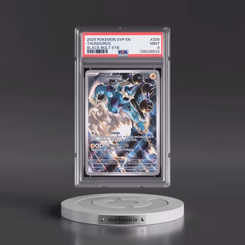 2025 Pokémon Svp EN-SV Black Star Promo #209 Thundurus - Black Bolt Elite Trainer Box (PSA 9 MINT)