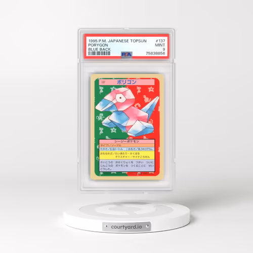 1997 Pokémon Topsun #137 Porygon - Blue Back (PSA 9 MINT)