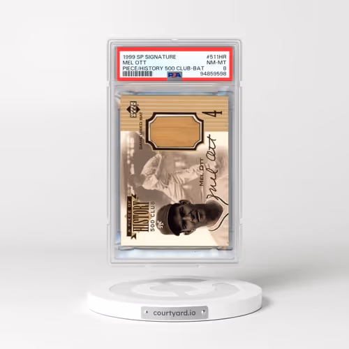 1999 SP Signature A Piece of History 500 Club Mel Ott (PSA 8 NM-MT)