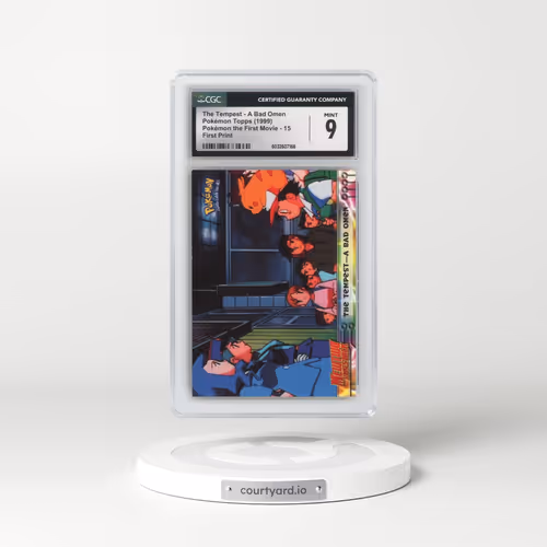 1999 Pokémon the First Movie #15 The Tempest - A Bad Omen - First Print (Blue Topps Logo) (CGC 9 MINT)