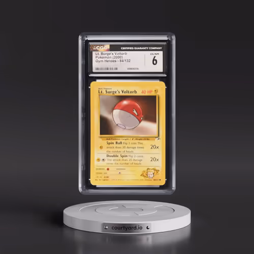 2000 Gym Heroes #84/132 Lt. Surge's Voltorb (CGC 6 EX-NM)