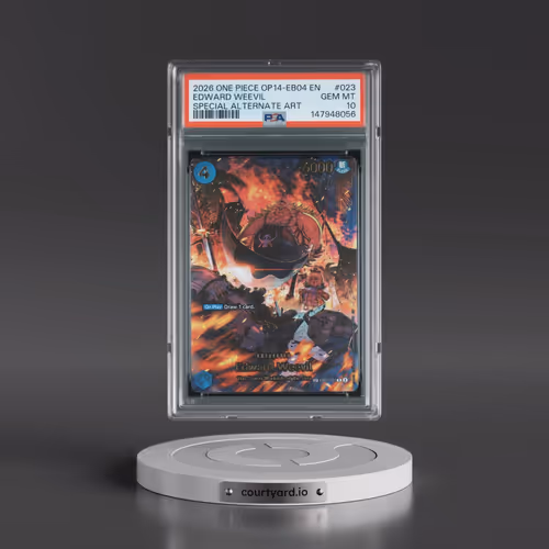 2026 One Piece OP14-EB04-the Azure Sea's Seven #023 Edward Weevil - Special Alternate Art (PSA 10 GE