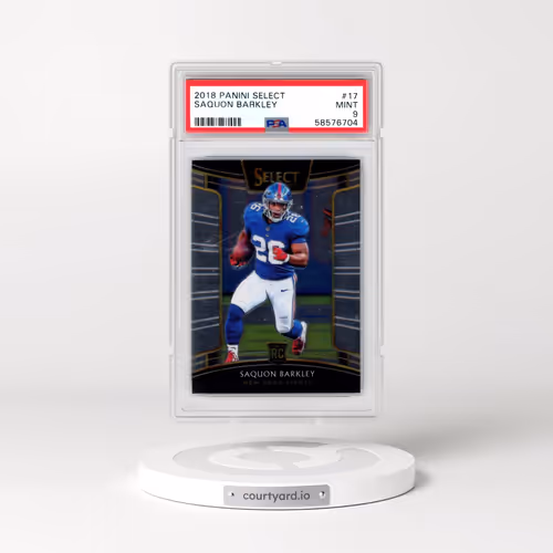 2018 Panini Select #17 Saquon Barkley (PSA 9 MINT)
