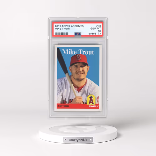 2019 Topps Archives #83 Mike Trout (PSA 10 GEM MINT)