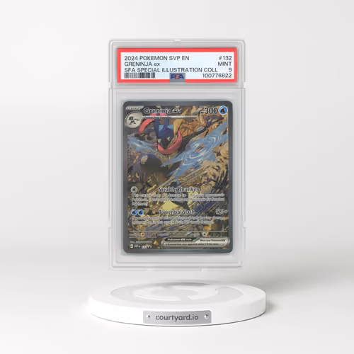2024 Pokémon Svp EN-SV Black Star Promo #132 Greninja EX - Holo Shrouded Fable Special Illustration Collection (PSA 9 MINT)