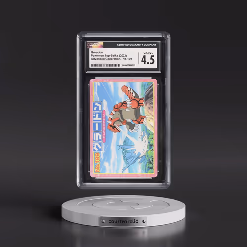 2002 Advanced Generation (Pink Border) #199 Groudon (CGC 4.5 VG-EX+)