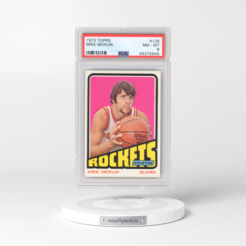 1972 Topps #128 Mike Newlin (PSA 8 NM-MT)