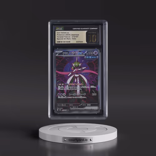 2024 High Class Pack: Terastal Fest ex - sv8a #213/187 Iron Valiant ex - Special Art Rare Holo (CGC