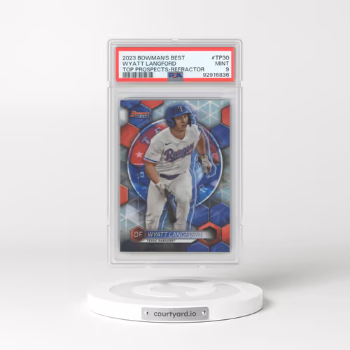 2023 Bowman's Best Top Prospects #TP30 Wyatt Langford - Refractor (PSA 9 MINT)