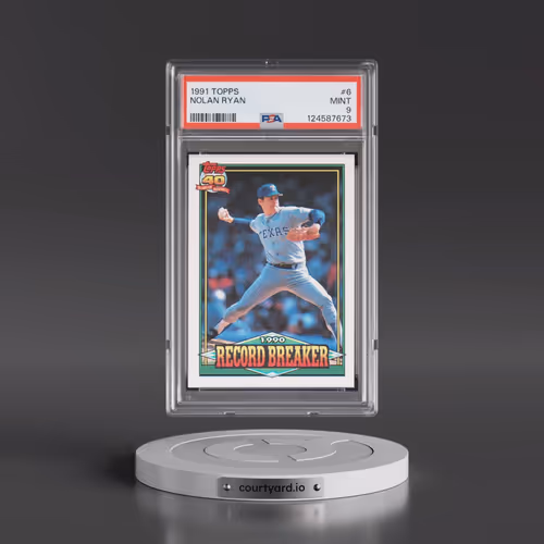 1991 Topps #6 Nolan Ryan (PSA 9 MINT)