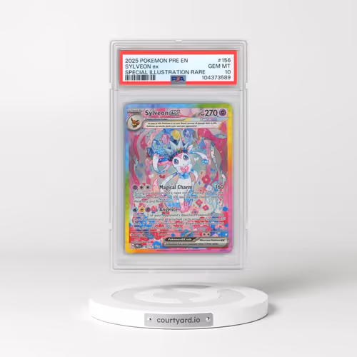2025 Pokémon Pre EN-Prismatic Evolutions #156 Sylveon EX - Holo Special Illustration Rare (PSA 10 GEM MINT)