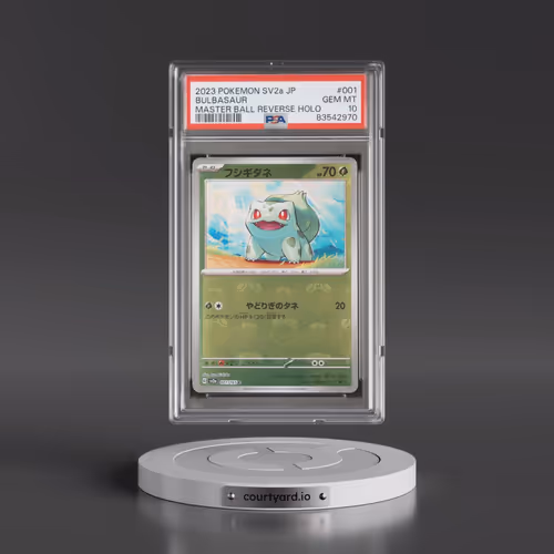 2023 Pokémon Sv2a-Pokémon 151 #001 Bulbasaur - Reverse Holo Master Ball (PSA 10 GEM MINT)
