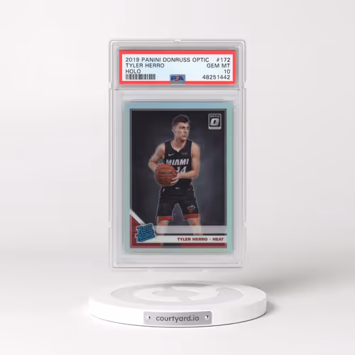 2019 Panini Donruss Optic #172 Tyler Herro - Holo (PSA 10 GEM MINT)