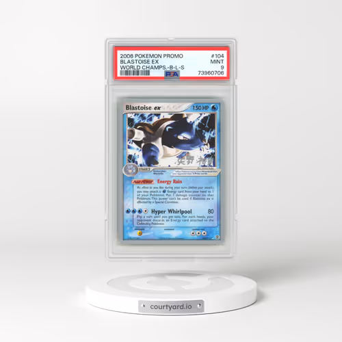 2006 Pokémon World Championships Promo #104 Blastoise EX - Holo B-L-S (PSA 9 MINT)