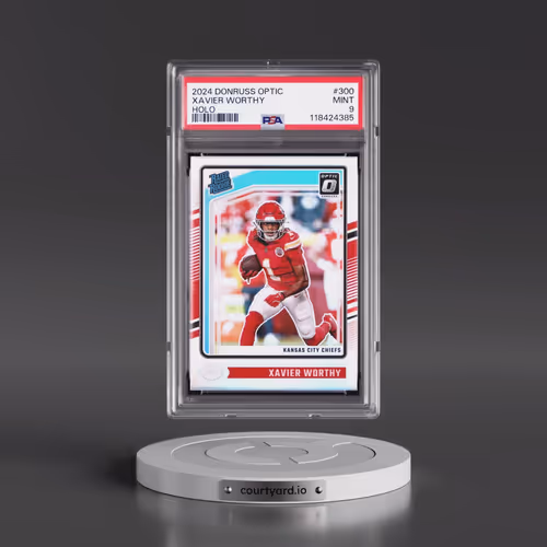 2024 Panini Donruss Optic #300 Xavier Worthy - Holo (PSA 9 MINT)
