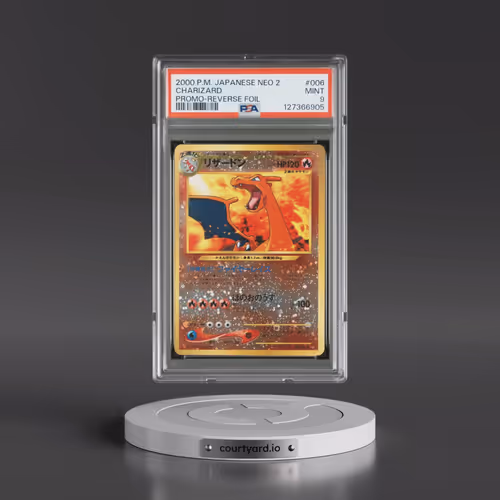 2000 Pokémon Neo 2 Promo #006 Charizard - Reverse Foil (PSA 9 MINT)