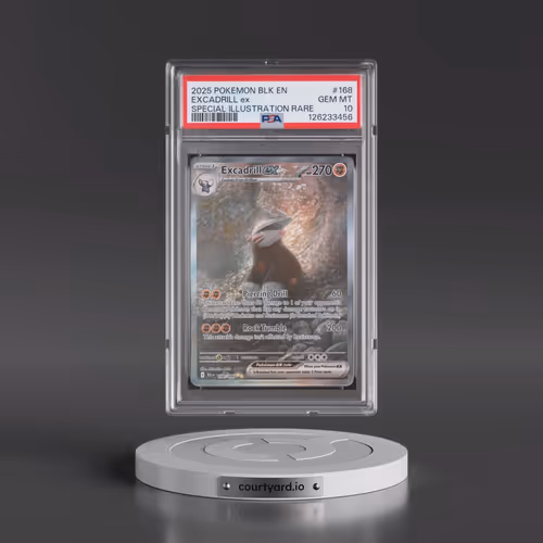 2025 Pokémon Blk EN-Black Bolt #168 Excadrill EX - Holo Special Illustration Rare (PSA 10 GEM MINT)