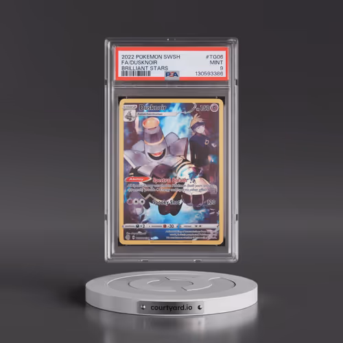2022 Pokémon Sword & Shield Brilliant Stars #TG06 Dusknoir - Full Art (PSA 9 MINT)