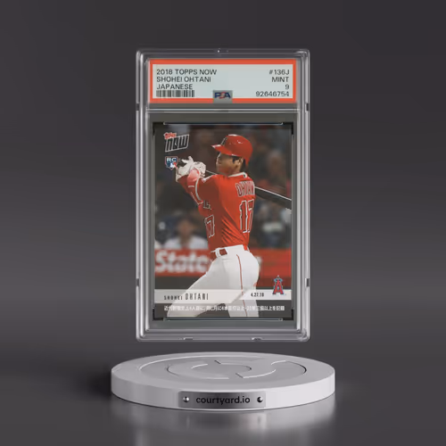 2018 Topps Now #136J Shohei Ohtani - Japanese (PSA 9 MINT)