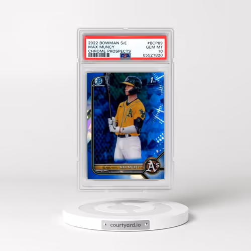 2022 Bowman Sapphire Edition Chrome Prospects #BCP89 Max Muncy (PSA 10 GEM MINT)