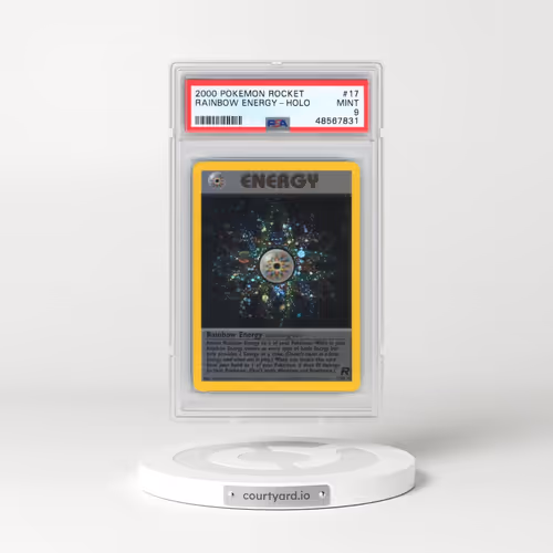 2000 Pokémon Rocket #17 Rainbow Energy - Holo (PSA 9 MINT)