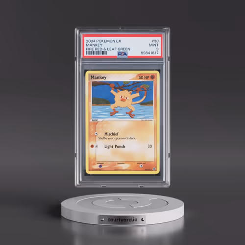 2004 Pokémon EX Fire Red & Leaf Green #38 Mankey (PSA 9 MINT)